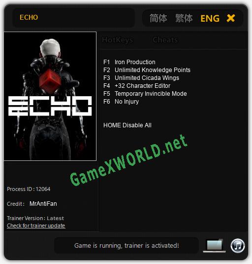 ECHO: Читы, Трейнер +6 [MrAntiFan]