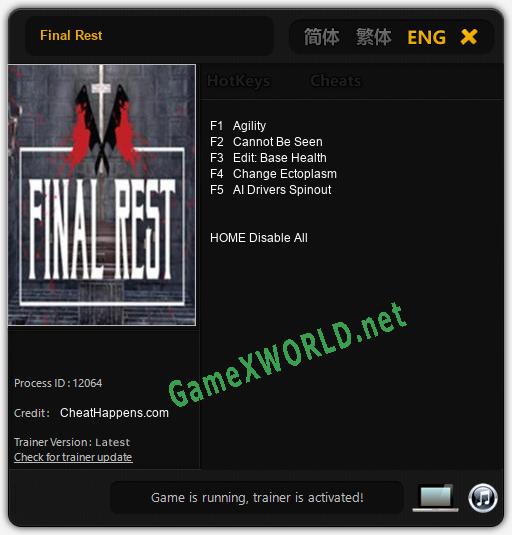 Final Rest: Читы, Трейнер +5 [CheatHappens.com]
