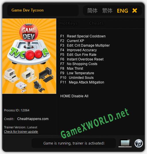 Game Dev Tycoon: Читы, Трейнер +11 [CheatHappens.com]