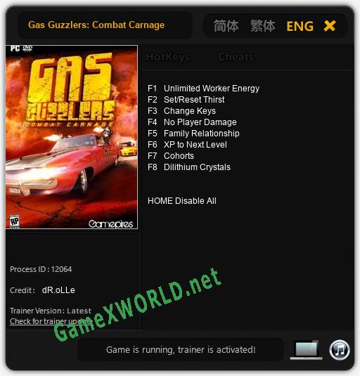 Gas Guzzlers: Combat Carnage: Читы, Трейнер +8 [dR.oLLe]