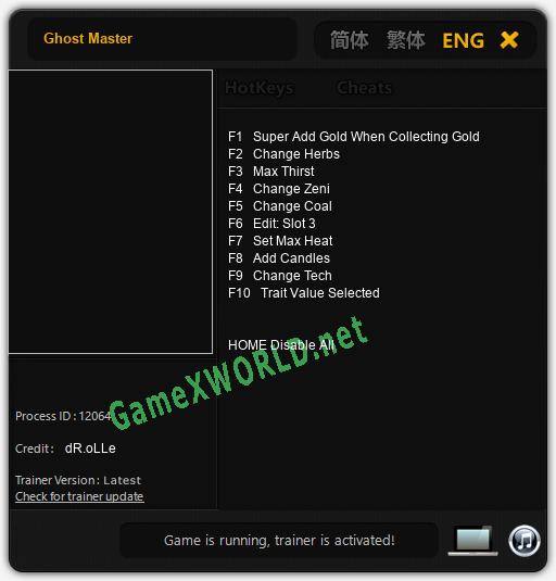 Ghost Master: Читы, Трейнер +10 [dR.oLLe]