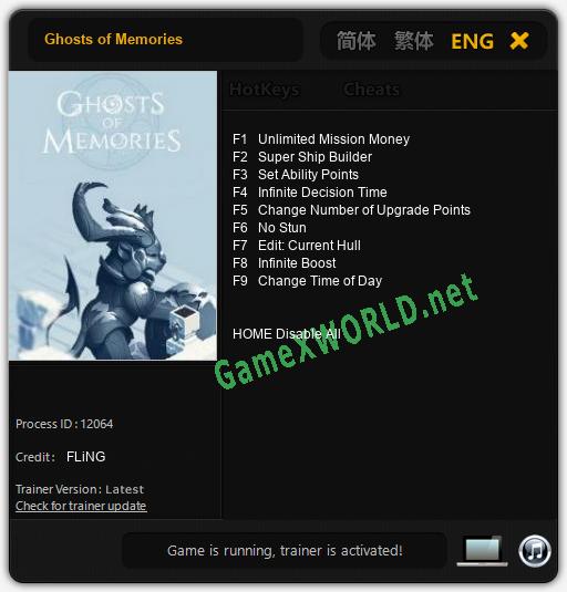 Ghosts of Memories: Читы, Трейнер +9 [FLiNG]