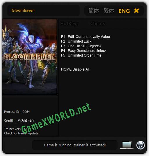 Gloomhaven: Читы, Трейнер +5 [MrAntiFan]