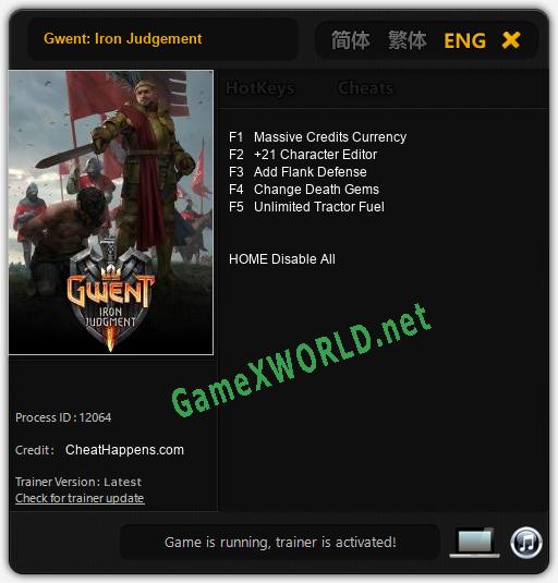 Gwent: Iron Judgement: Читы, Трейнер +5 [CheatHappens.com]