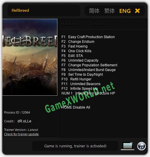 Hellbreed: Читы, Трейнер +13 [dR.oLLe]
