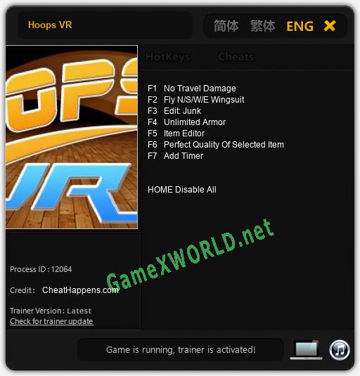 Hoops VR: Читы, Трейнер +7 [CheatHappens.com]
