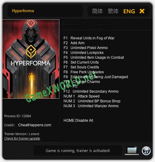 Hyperforma: Читы, Трейнер +15 [CheatHappens.com]
