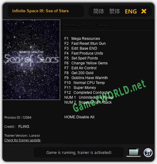 infinite Space III: Sea of Stars: Читы, Трейнер +14 [FLiNG]
