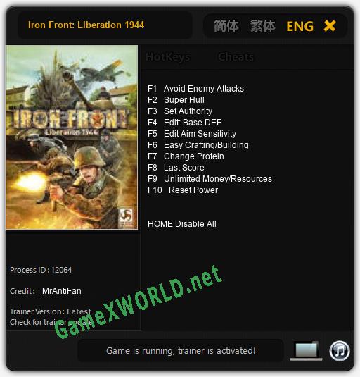 Iron Front: Liberation 1944: Читы, Трейнер +10 [MrAntiFan]