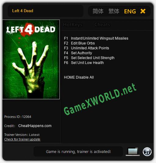 Left 4 Dead: Читы, Трейнер +6 [CheatHappens.com]
