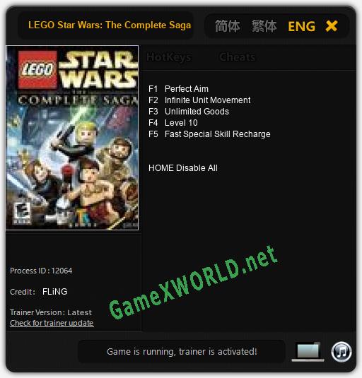 LEGO Star Wars: The Complete Saga: Читы, Трейнер +5 [FLiNG]