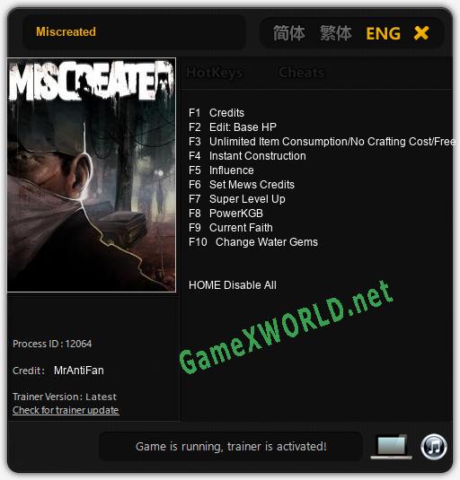 Miscreated: Читы, Трейнер +10 [MrAntiFan]