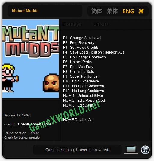 Mutant Mudds: Читы, Трейнер +15 [CheatHappens.com]