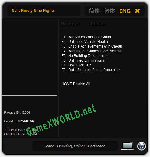 N3II: Ninety-Nine Nights: Читы, Трейнер +8 [MrAntiFan]