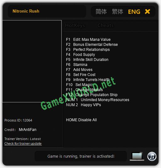 Nitronic Rush: Читы, Трейнер +14 [MrAntiFan]