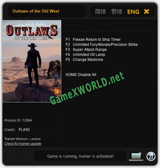 Outlaws of the Old West: Читы, Трейнер +5 [FLiNG]
