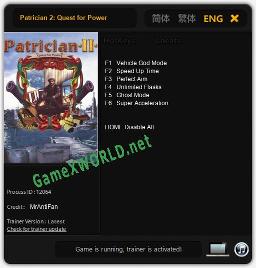 Patrician 2: Quest for Power: Читы, Трейнер +6 [MrAntiFan]