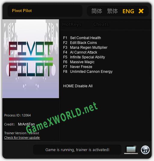 Pivot Pilot: Читы, Трейнер +8 [MrAntiFan]