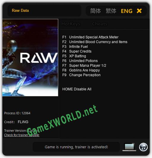 Raw Data: Читы, Трейнер +9 [FLiNG]
