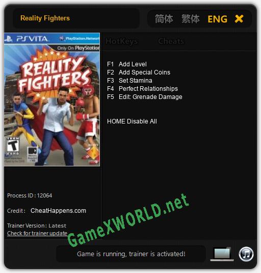 Reality Fighters: Читы, Трейнер +5 [CheatHappens.com]