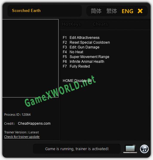 Scorched Earth: Читы, Трейнер +7 [CheatHappens.com]