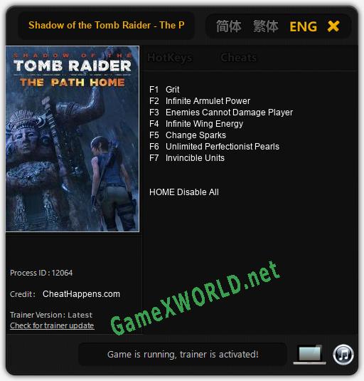 Shadow of the Tomb Raider - The Path Home: Читы, Трейнер +7 [CheatHappens.com]