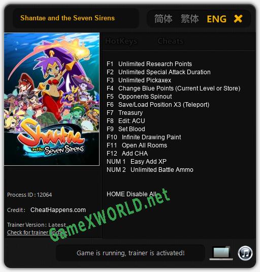 Shantae and the Seven Sirens: Читы, Трейнер +14 [CheatHappens.com]