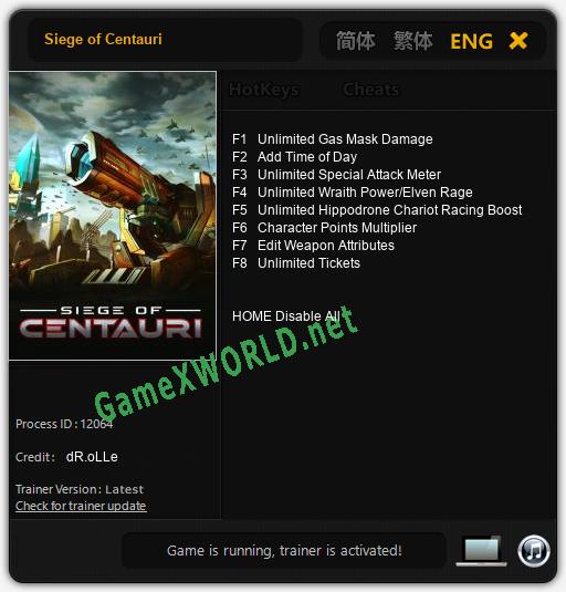 Siege of Centauri: Читы, Трейнер +8 [dR.oLLe]