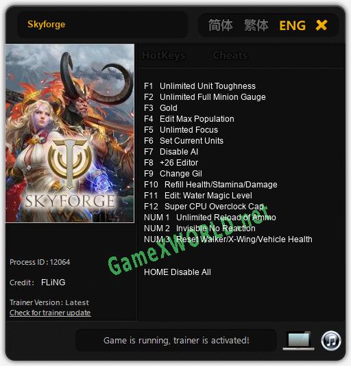 Skyforge: Читы, Трейнер +15 [FLiNG]