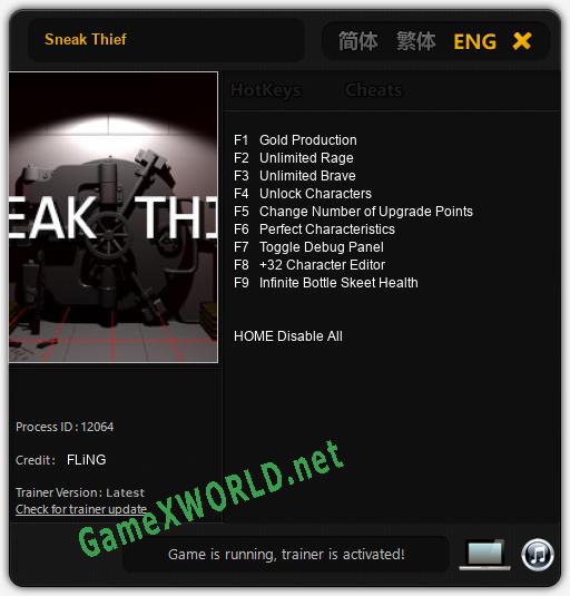 Sneak Thief: Читы, Трейнер +9 [FLiNG]