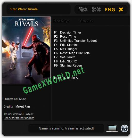 Star Wars: Rivals: Читы, Трейнер +9 [MrAntiFan]