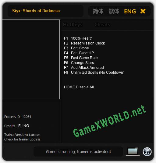 Styx: Shards of Darkness: Читы, Трейнер +8 [FLiNG]