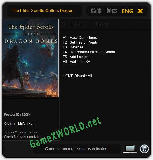 The Elder Scrolls Online: Dragon Bones: Читы, Трейнер +6 [MrAntiFan]