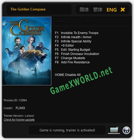 The Golden Compass: Читы, Трейнер +8 [FLiNG]