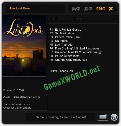 The Last Door: Читы, Трейнер +9 [CheatHappens.com]
