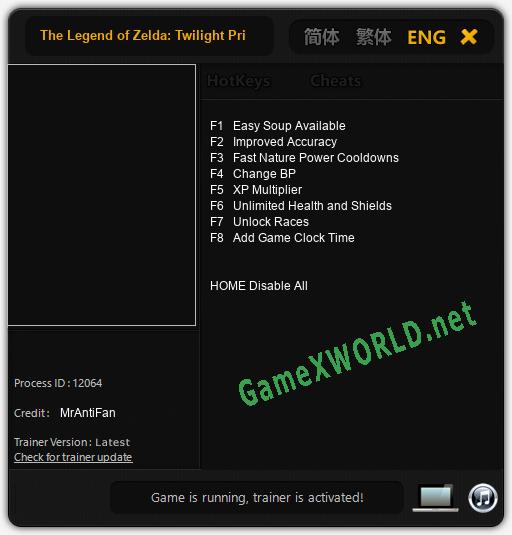The Legend of Zelda: Twilight Princess: Читы, Трейнер +8 [MrAntiFan]