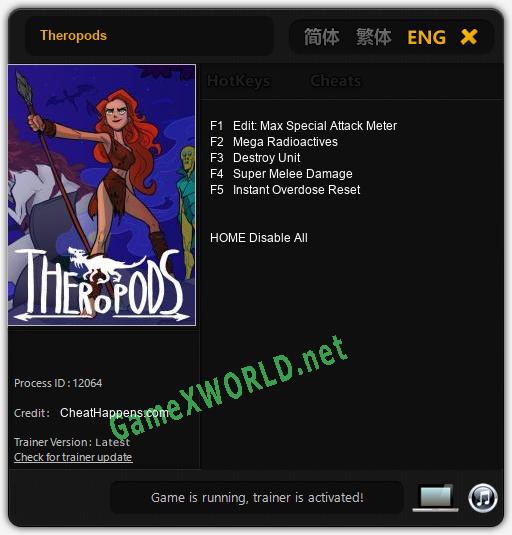 Theropods: Читы, Трейнер +5 [CheatHappens.com]