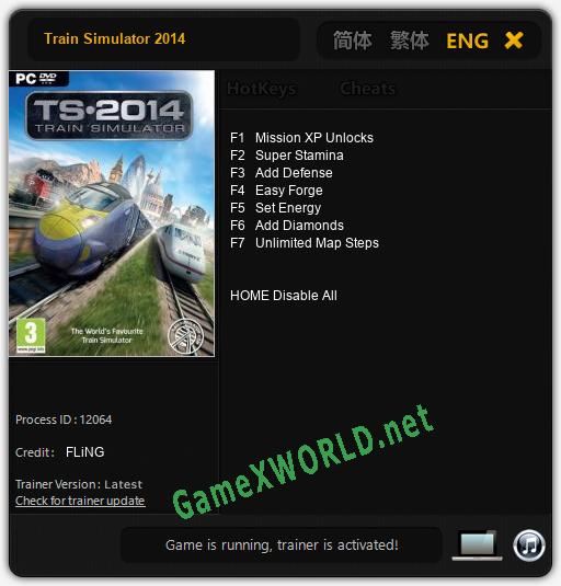 Train Simulator 2014: Читы, Трейнер +7 [FLiNG]