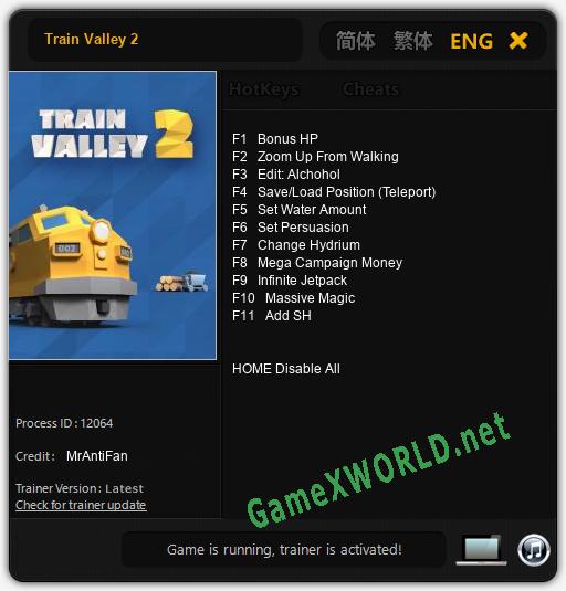 Train Valley 2: Читы, Трейнер +11 [MrAntiFan]