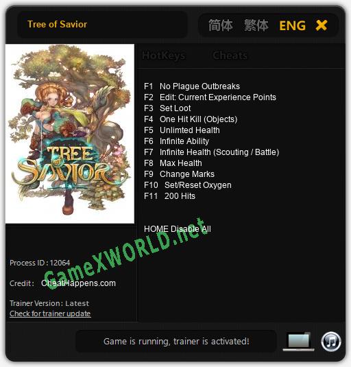 Tree of Savior: Читы, Трейнер +11 [CheatHappens.com]