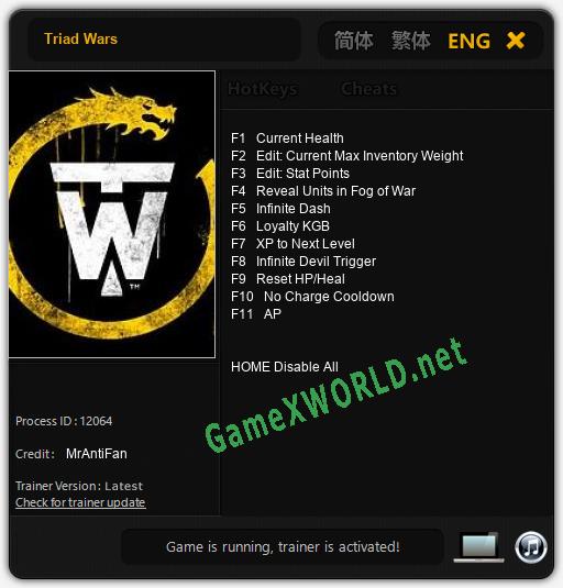 Triad Wars: Читы, Трейнер +11 [MrAntiFan]