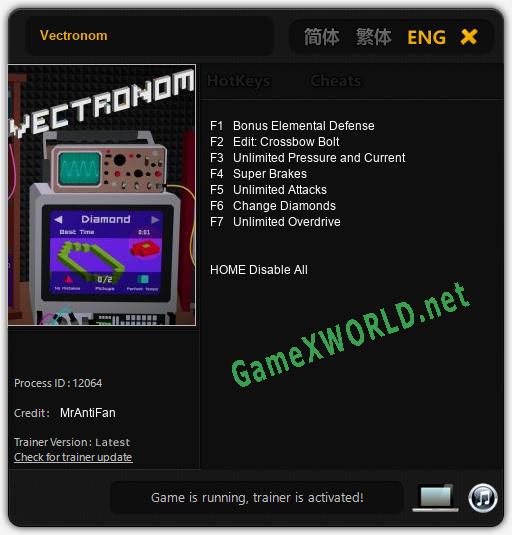 Vectronom: Читы, Трейнер +7 [MrAntiFan]