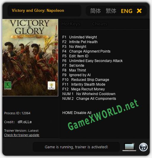 Victory and Glory: Napoleon: Читы, Трейнер +14 [dR.oLLe]