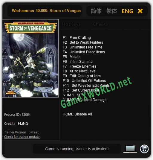 Warhammer 40.000: Storm of Vengeance: Читы, Трейнер +14 [FLiNG]