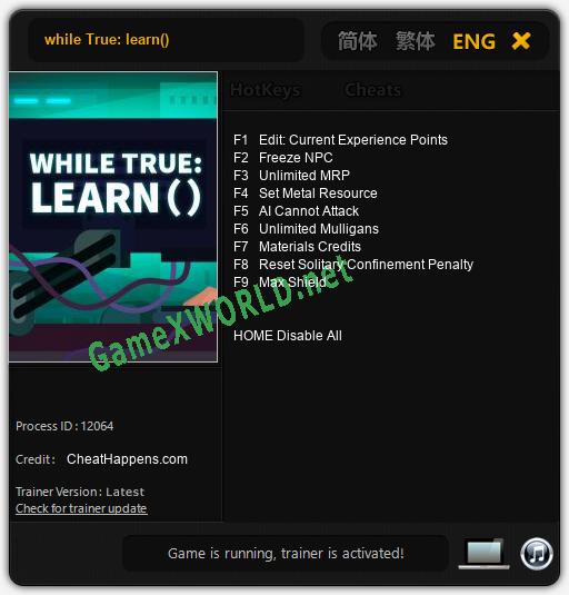 while True: learn(): Читы, Трейнер +9 [CheatHappens.com]