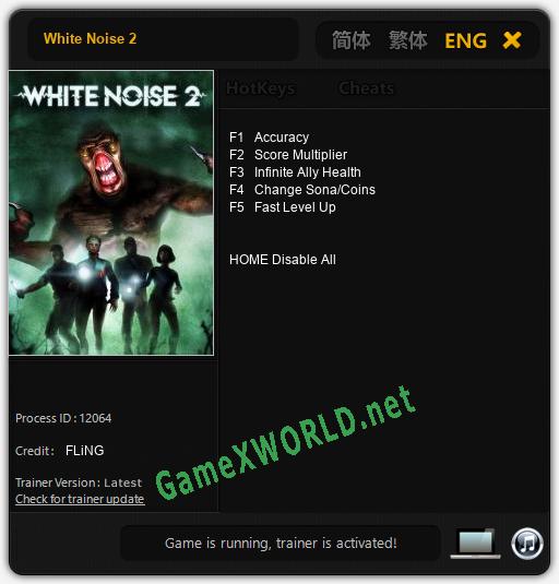 White Noise 2: Читы, Трейнер +5 [FLiNG]