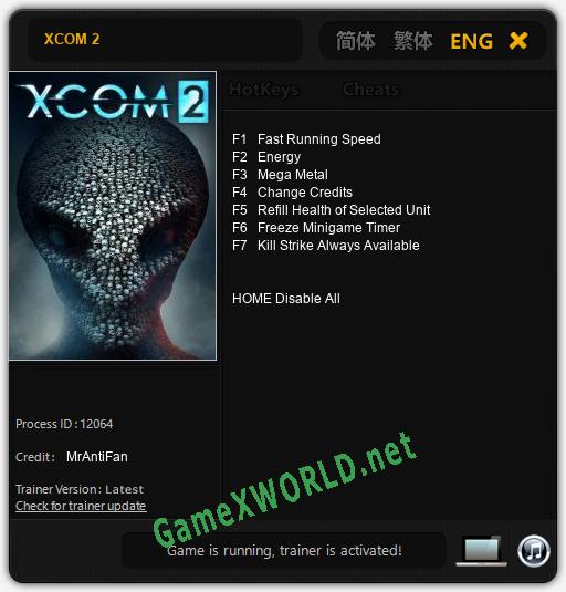 XCOM 2: Читы, Трейнер +7 [MrAntiFan]